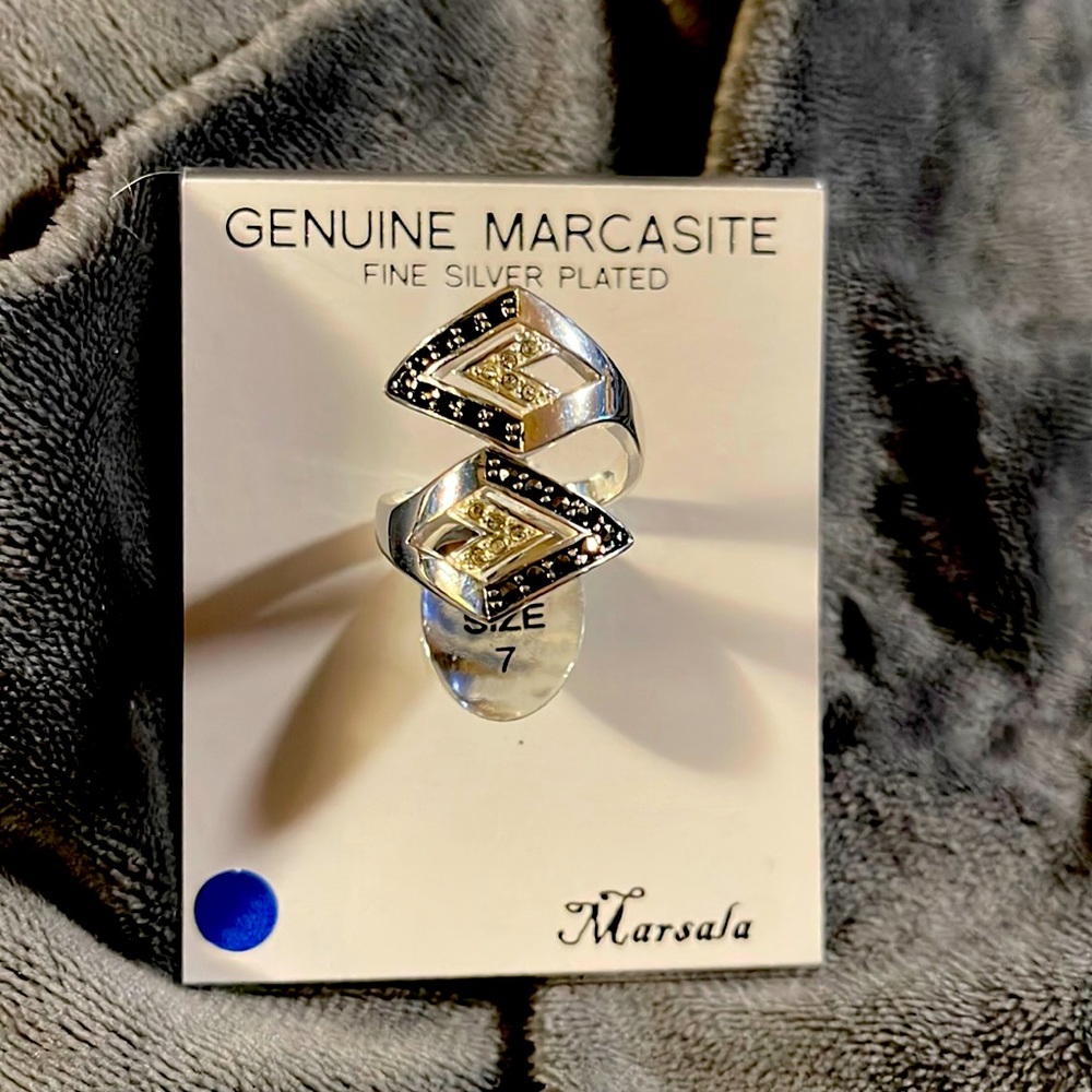 Sterling silver plated ring